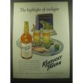 1949 Kentucky Tavern Bourbon Ad - The highlight...