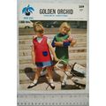 Vintage: Orchid 259 girl's pinafore dress and s...