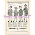 Marshall & Snelgrove Advert, Boys & Girls Knitt...