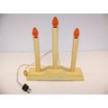 VINTAGE 3 LIGHT CANDOLIER NO MARKINGS, UL TAG A...