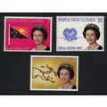 Papua NG Birds Silver Jubilee 3v 1977 MNH SG#33...