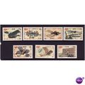 CAMBODIA 1987 AIRCRAFT SET 7 VALS U/M MINT