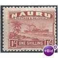 Nauru 1924 SG36A 1s Brown-Lake Mounted.Mint.