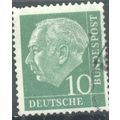 Germany 1954 - 10pfg green - Professor Dr. Th. ...