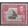 KUT 1952 SG140 25c Black & Carmine-Red Mounted ...