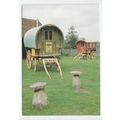 Gypsy Romany Waggons Built by Bill Wright Postc...