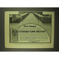 1908 Standard Floor Dressing Ad - Dust Danger