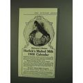 1907 Horlick's Malted Milk Ad - Juliet Shakespe...