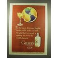 1944 Gilbey's Gin Ad - Most Delicious Martini