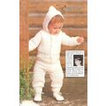 Crochet Baby Pattern Hooded Jumpsuit
