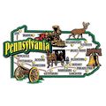 Pennsylvania Jumbo State Map Fridge Magnet