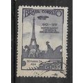 BRAZIL 1951 DUMONTS FLIGHT OVER PARIS 3CR.80 VI...
