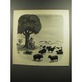 1952 Cartoon by Chas Addams - Black Sheep