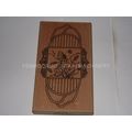 Creative Expressions Floral Wooden Backed Rubbe...