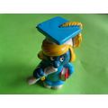 Graduation graduate smurfette in a all blue rob...