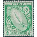 Ireland 1923 ½d bright green SG71 unused