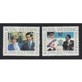 Bahamas Charles and Diana Royal Wedding 2v 1981...