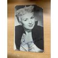 VINTAGE BETTY GRABLE PRE-PRINTED AUTOGRAPH POST...