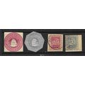 BRITISH GUIANA STATIONERY CUT OUT SELECTION USED