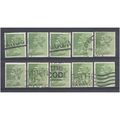 BULK STOCK.8 1/2p Yellowish Green x 10.Type Unc...