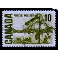 CANADA 1967 SG 585 10c OLIVE GREEN THE JACK PIN...