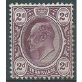 Transvaal 1909 SG275 2d Purple Mounted Mint .. ..