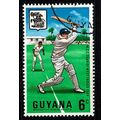 British Guiana 1968 Sport Cricket 6c Used Stamp