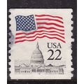 United States 1985 Flag over Capitol 22c Coil S...