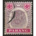 Pahang 1895 SG15 4d Dull Purple & Carmine Fine ...
