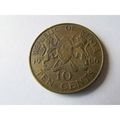 1966 REPUBLIC OF KENYA TEN CENTS - COIN - 2 FRE...