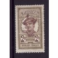 MARTINIQUE 1908 SG63 2c OLIVE M / MINT #4