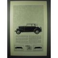 1931 Chevrolet Landau Phaeton Car Ad