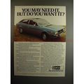 1977 Lancia Beta HPE Car Ad - Need, But Do You Want it?