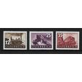 AUSTRIA 1937 RAILWAY CENTENARY SG 812 / 814 SET...