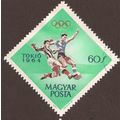 HUNGARY, OLYMPICS, Football, green 1964, 60 filler