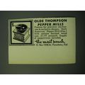 1950 Olde Thompson Early American Pepper Mill Advertisement