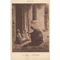JF Millet La Becquee French Old Painting Postcard