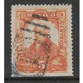 MEXICO 1910 5c ORANGE M HIDALGO SG 286 FINE USED
