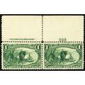 285, Mint VF NH Top Imprint & PL# Pair - Stuart...