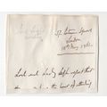Victorian London Lord Hand Written Apology Vict...