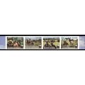 Guinea-Bissau WWF Defassa Waterbuck Strip of 4 ...