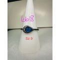 Ring Bomb Party Sz9 RBP Genuine Blue Gem & Colo...