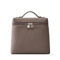Genuine Leather Women Piana Backpack Grey