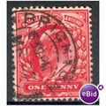 GB stamps 1902-10 KEV11 - 1d SG219 Brighton 1