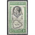 Ascension 1934 SG22 1d Black & Emerald Mounted ...