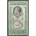 Ascension 1934 SG22 1d Black & Emerald Mounted ...