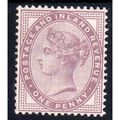 1881 Sg172 1d LILAC MOUNTED MINT (BDO18)