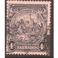 Barbados 1938 - SG253 - 4d black - Badge Of Col...