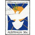 AUSTRALIA, International Year of Peace, blue 19...