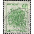 URUGUAY, FLOWER, passiflora, green 1976, N$0.05